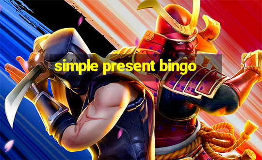 simple present bingo