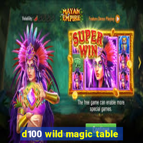 d100 wild magic table