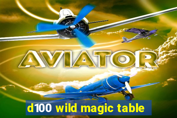 d100 wild magic table