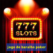 jogo de baralho poker