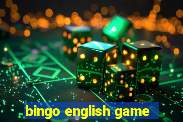 bingo english game