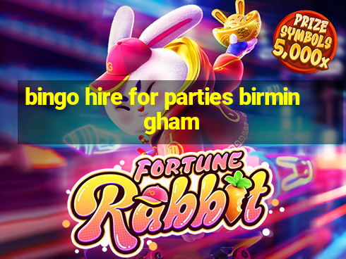 bingo hire for parties birmingham