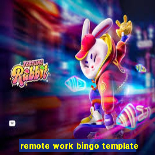 remote work bingo template