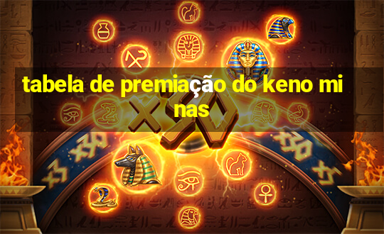 tabela de premiação do keno minas