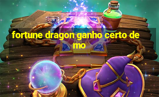 fortune dragon ganho certo demo