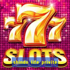 shindo life privite server codes