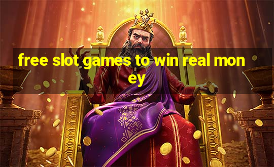 free slot games to win real money