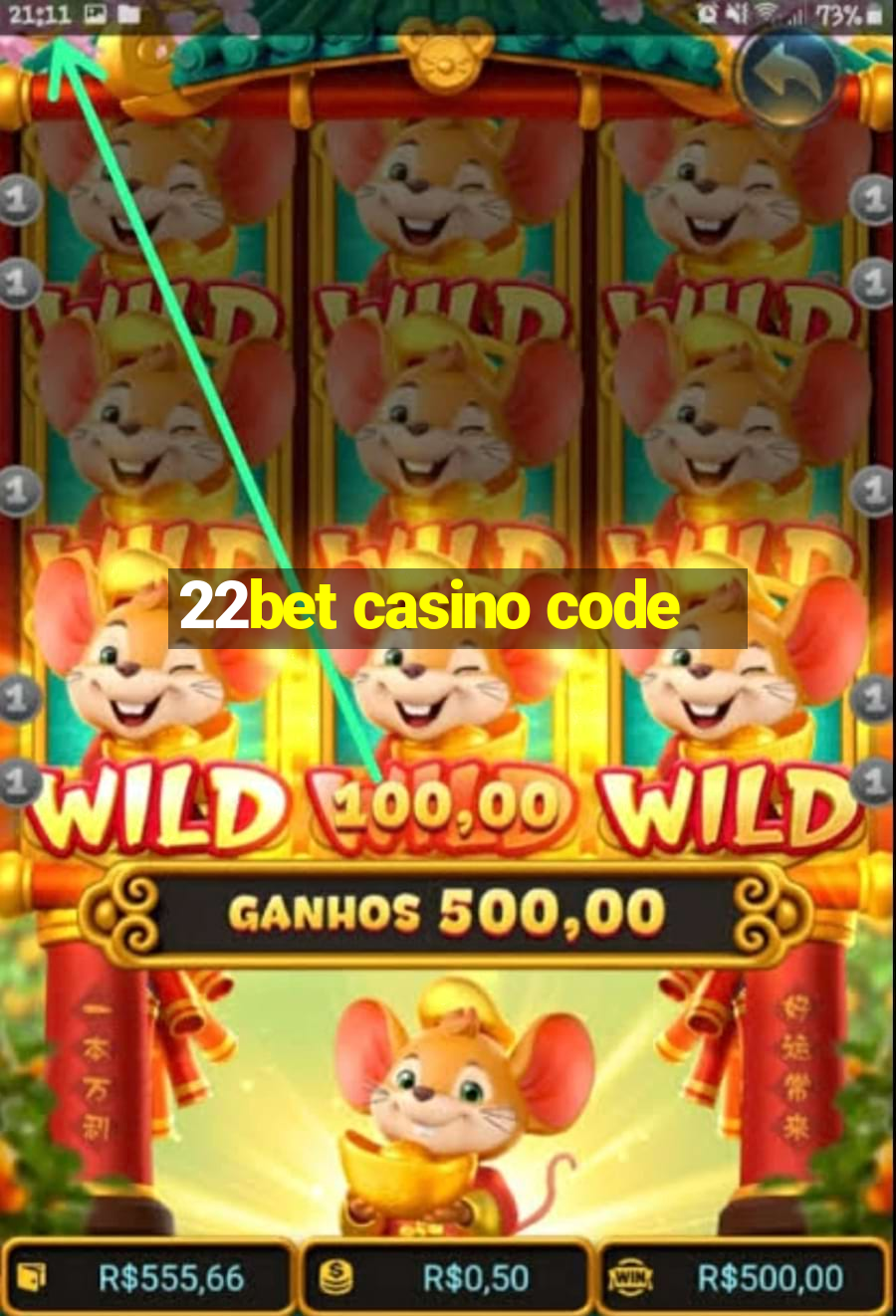 22bet casino code