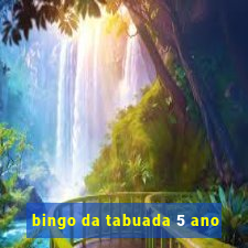 bingo da tabuada 5 ano