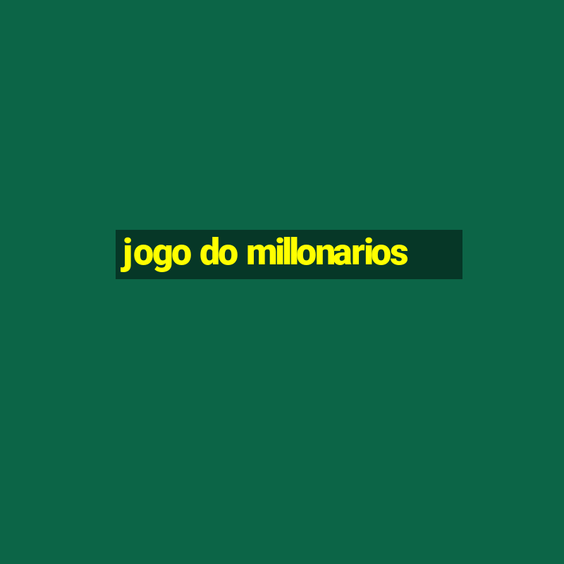 jogo do millonarios