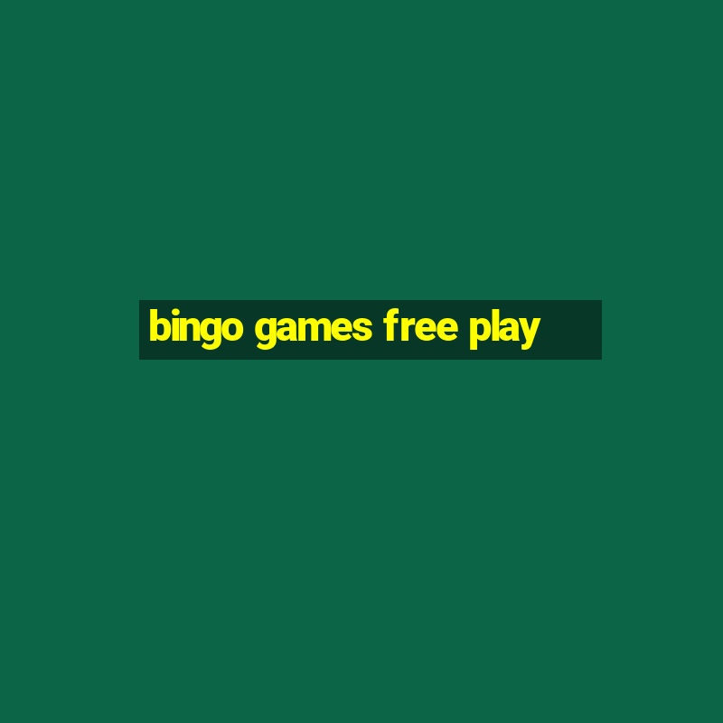 bingo games free play