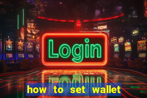 how to set wallet password in bingo plus