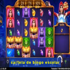 cartela de bingo escolar