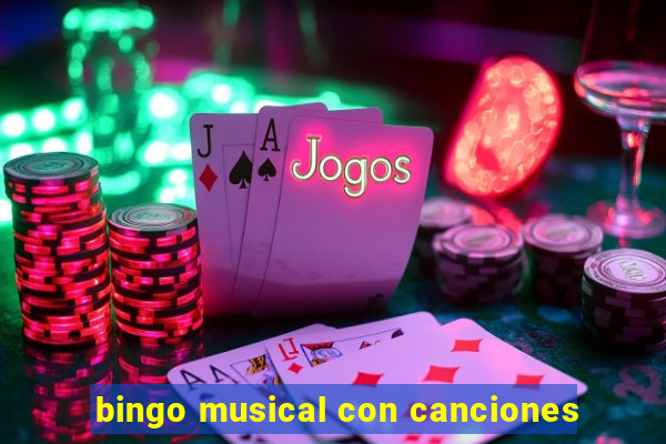 bingo musical con canciones