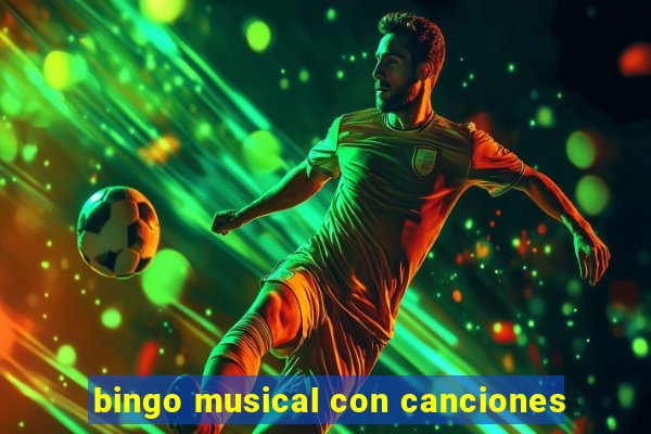 bingo musical con canciones