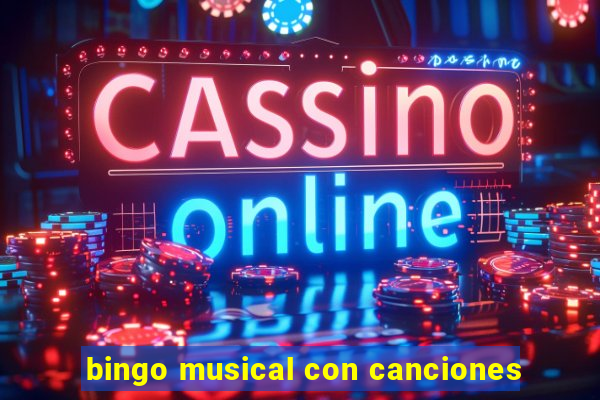 bingo musical con canciones