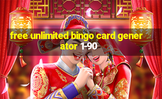 free unlimited bingo card generator 1-90