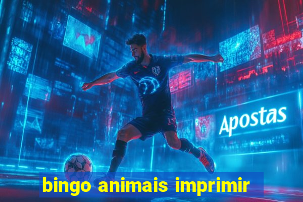 bingo animais imprimir