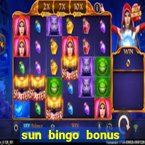 sun bingo bonus terms and conditions