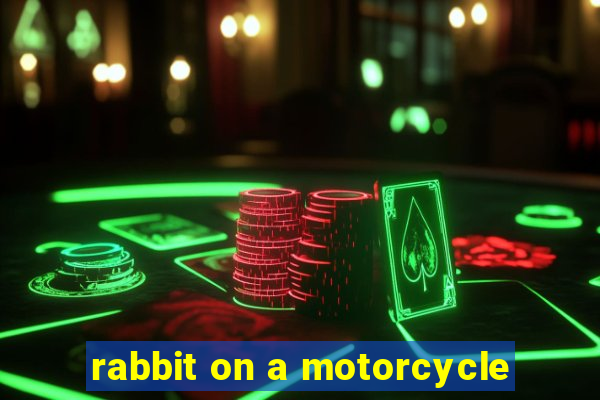 rabbit on a motorcycle