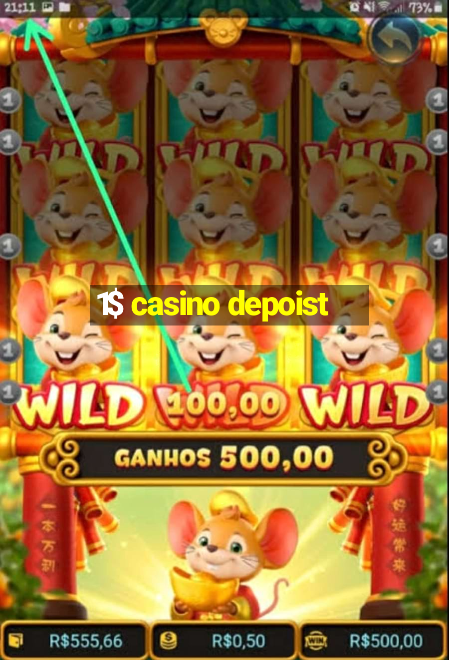 1$ casino depoist