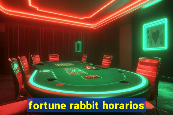 fortune rabbit horarios