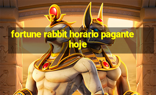 fortune rabbit horario pagante hoje