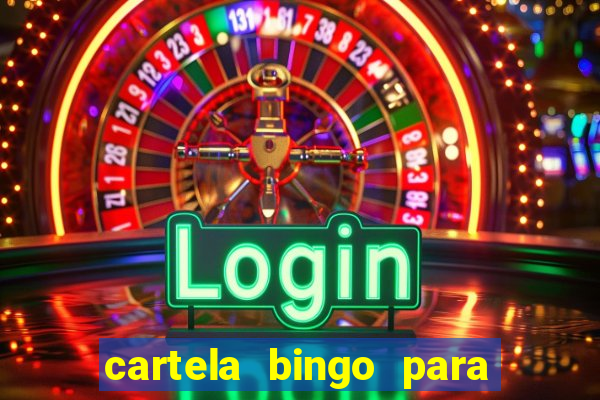 cartela bingo para cha de cozinha imprimir gratis