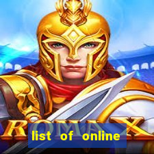 list of online slot sites