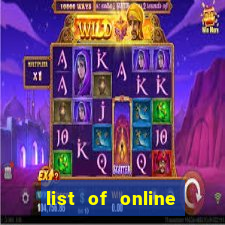 list of online slot sites