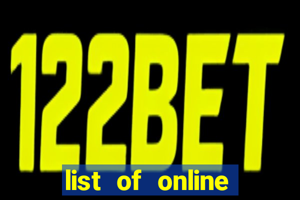 list of online slot sites