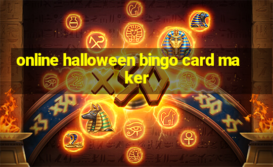 online halloween bingo card maker