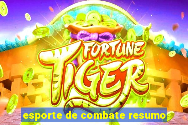 esporte de combate resumo