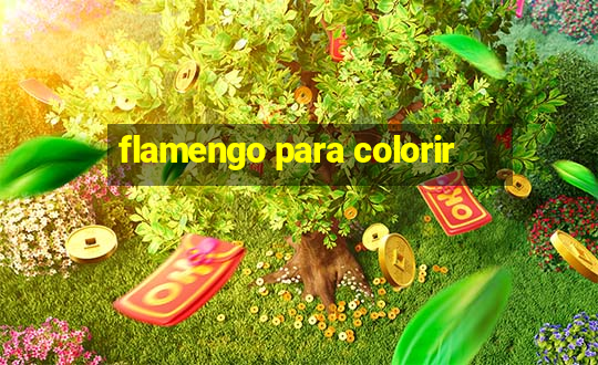 flamengo para colorir