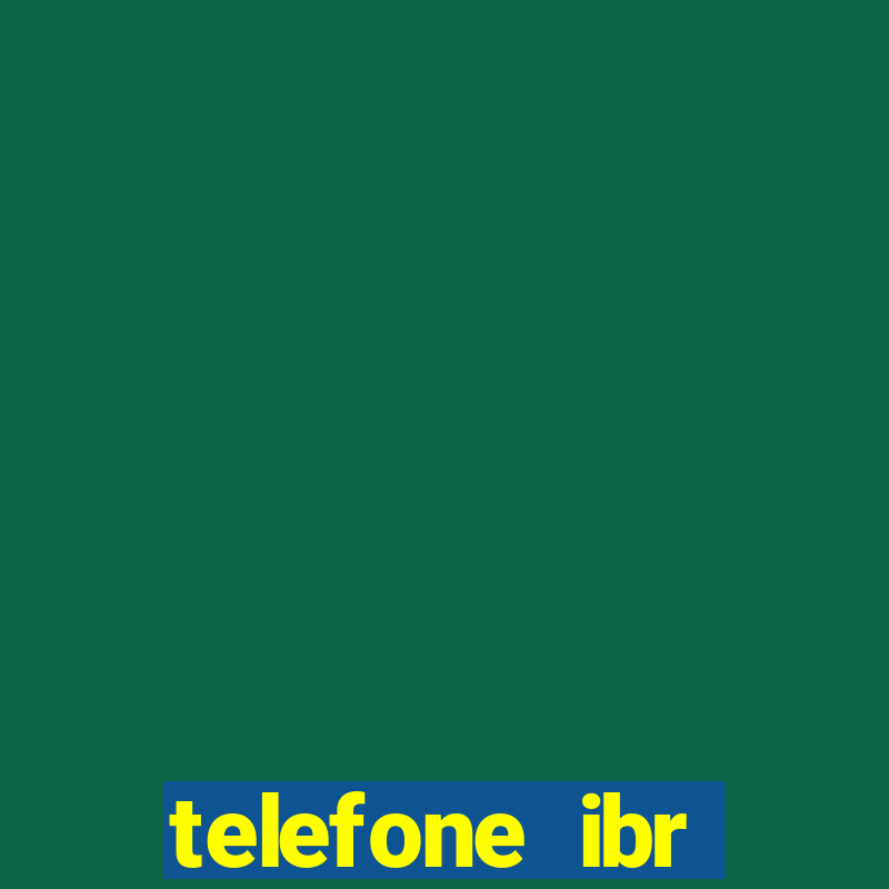 telefone ibr vitória da conquista