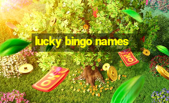 lucky bingo names