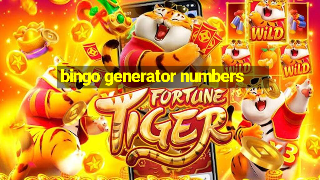 bingo generator numbers