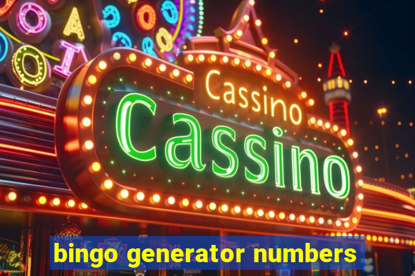 bingo generator numbers