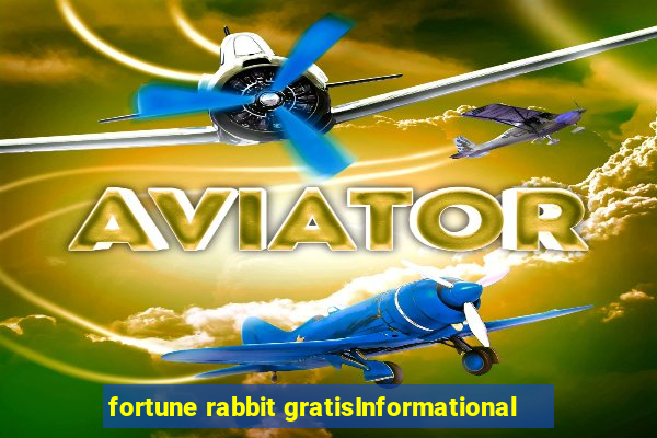 fortune rabbit gratisInformational