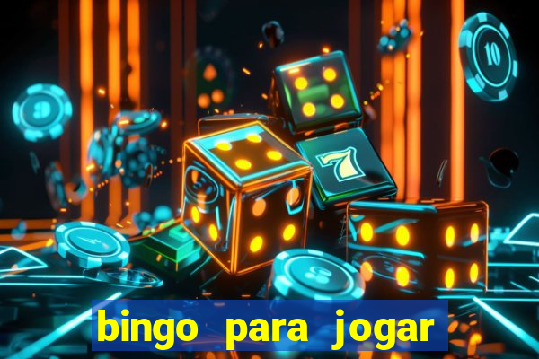 bingo para jogar com os amigos