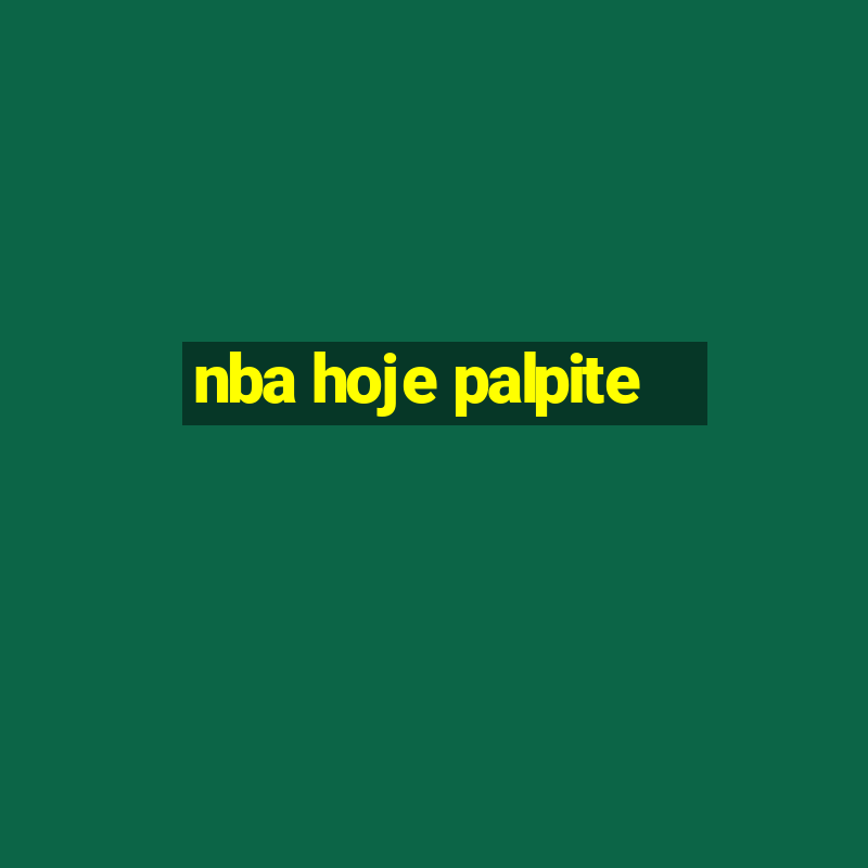 nba hoje palpite