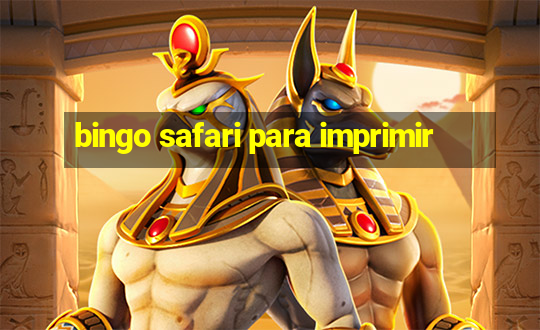 bingo safari para imprimir