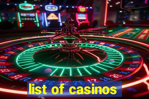 list of casinos