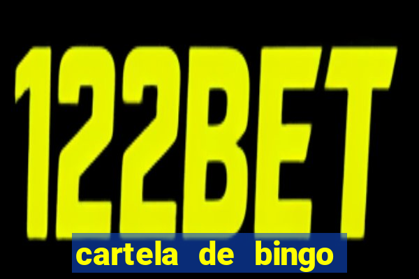 cartela de bingo para chá de bebê