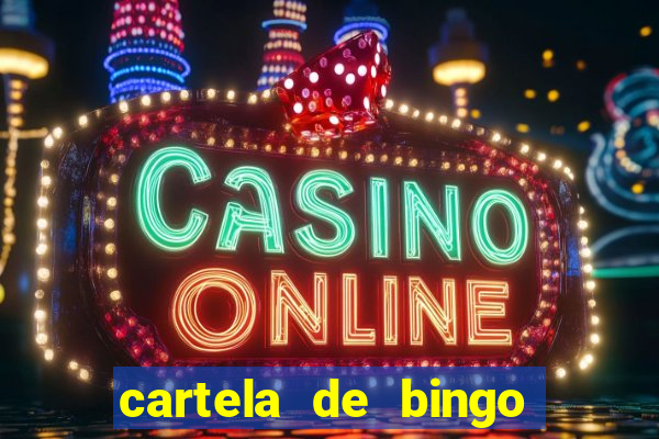 cartela de bingo para chá de bebê