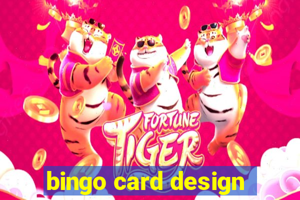 bingo card design