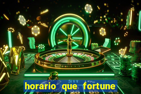 horario que fortune tiger paga