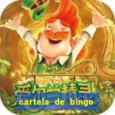 cartela de bingo pra imprimir