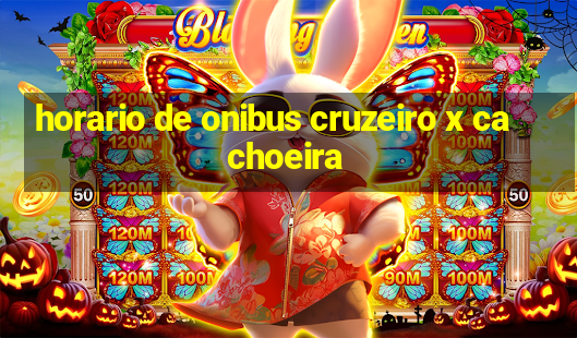 horario de onibus cruzeiro x cachoeira