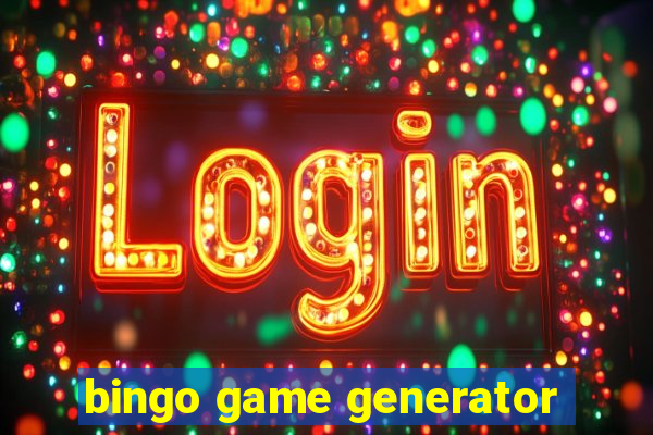 bingo game generator